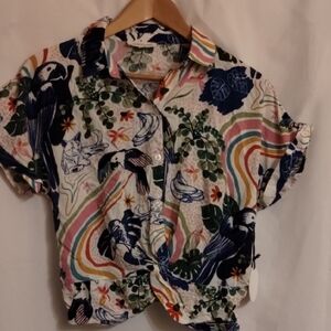 Tropical Print Kids Shirt